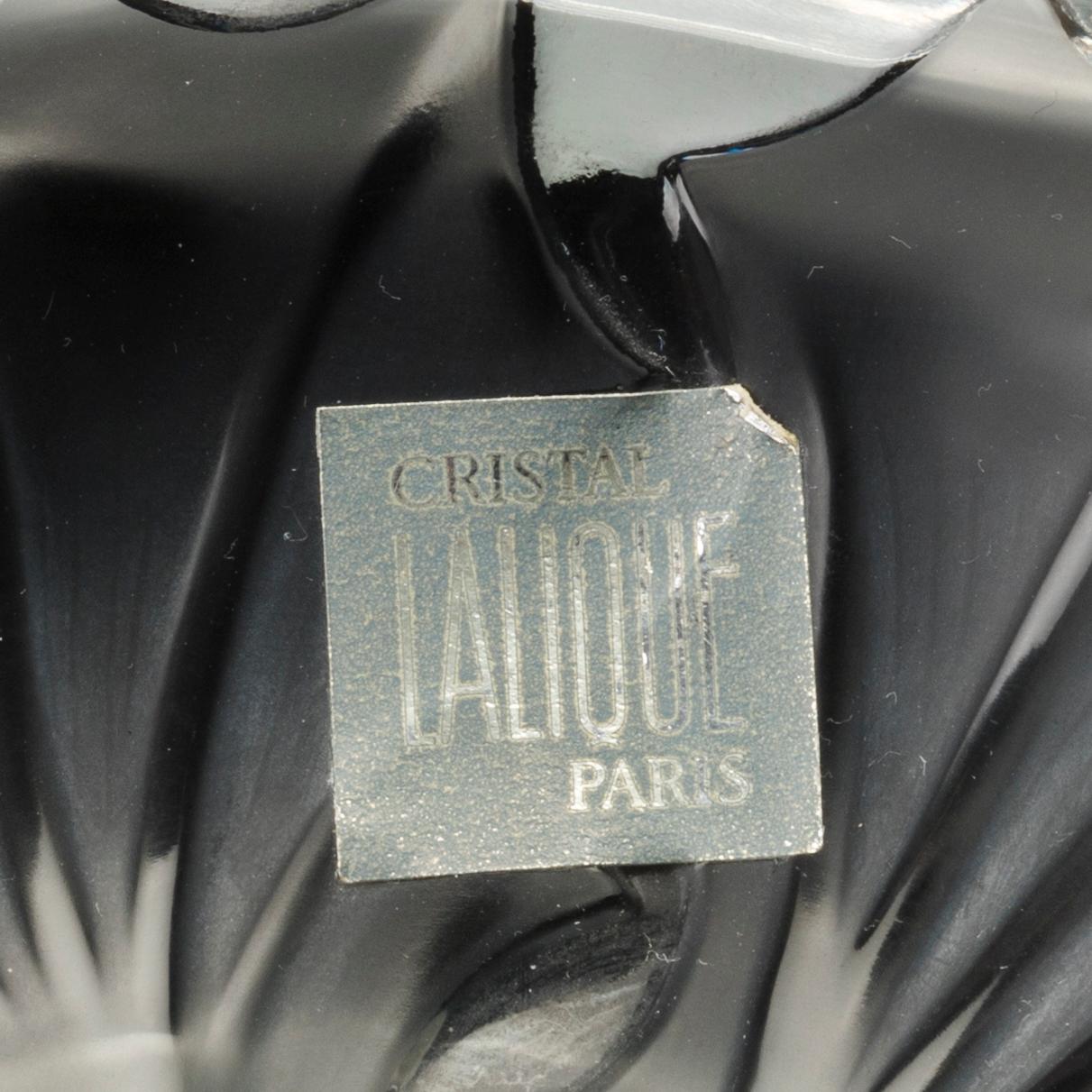 2 pcs of glass dish, Lalique,