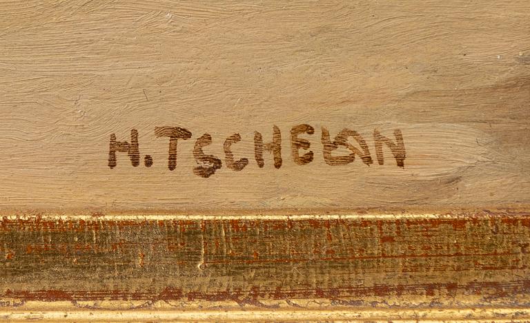 Hans Tschelan, På marknaden.