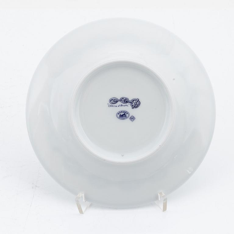 Hermès, a 39-piece tea- and coffee porcelain service, 'Chaine d'ancre', Paris, France.