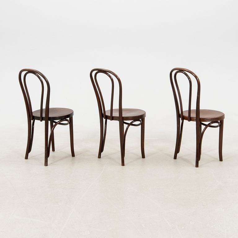 Chairs, 6 similar, first half of the 20th century.