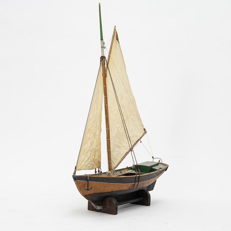 A boat model, "Elisabet Blidö", mid/second half of the 20th century.