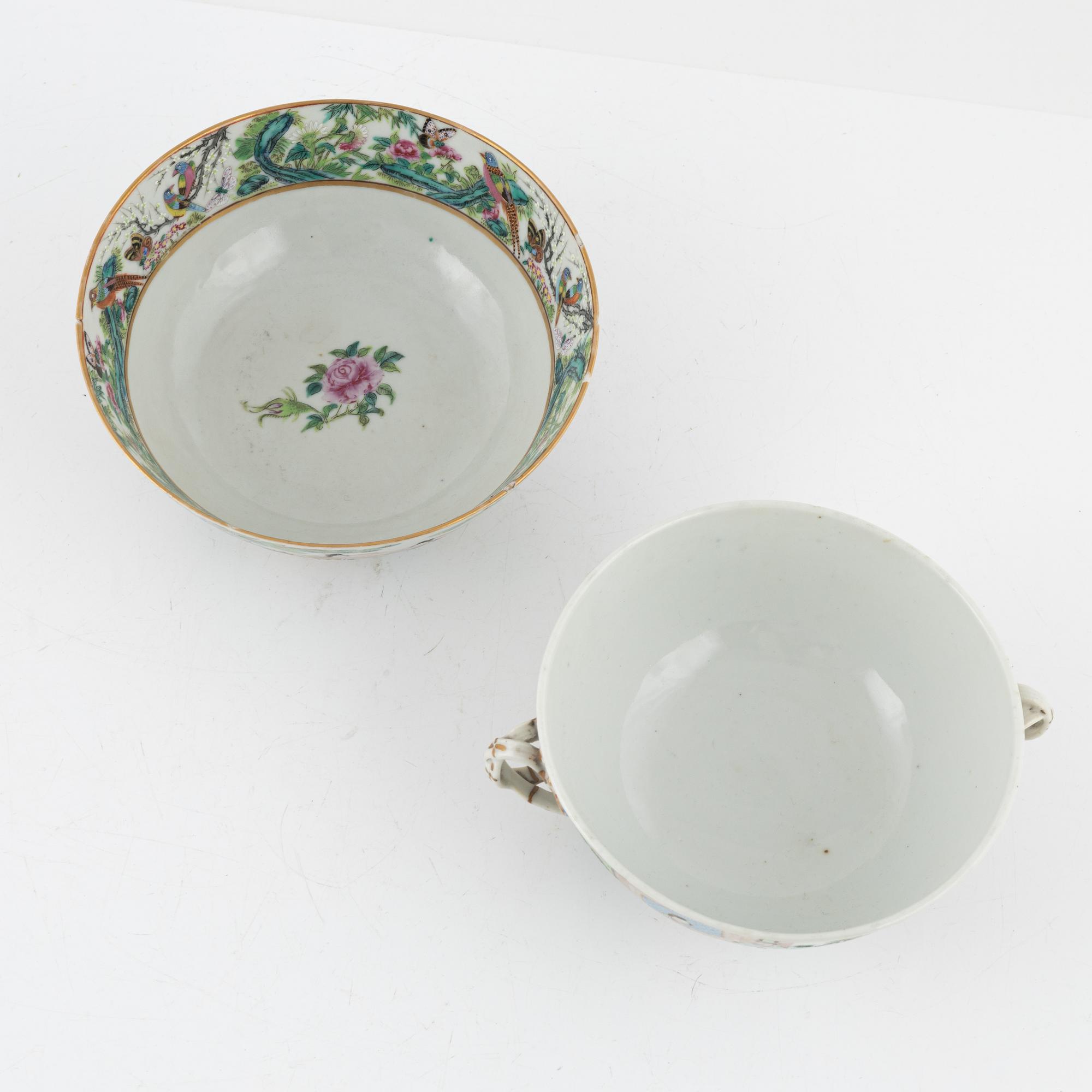 13 Chinese porcelain pieces, 19th/20th century.