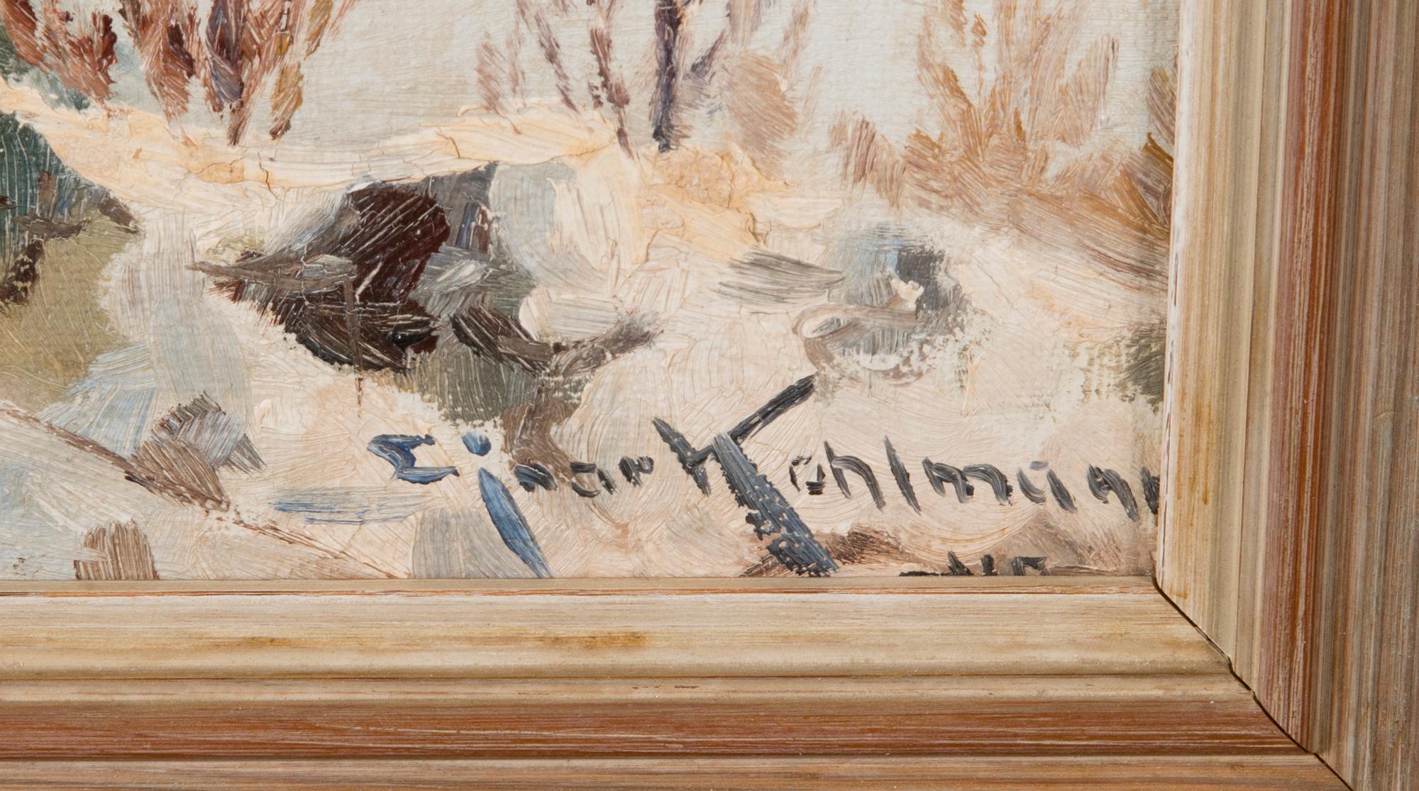 EJNAR KOHLMANN, oil on canvas, signed and dated -49.