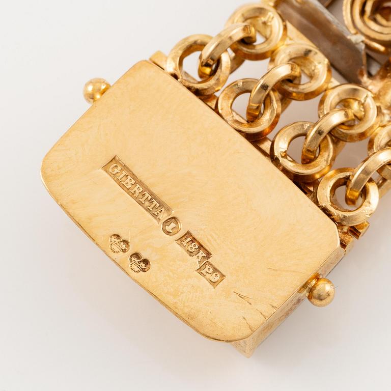 Claës E. Giertta, a bracelet, 18K gold, Stockholm 1965.
