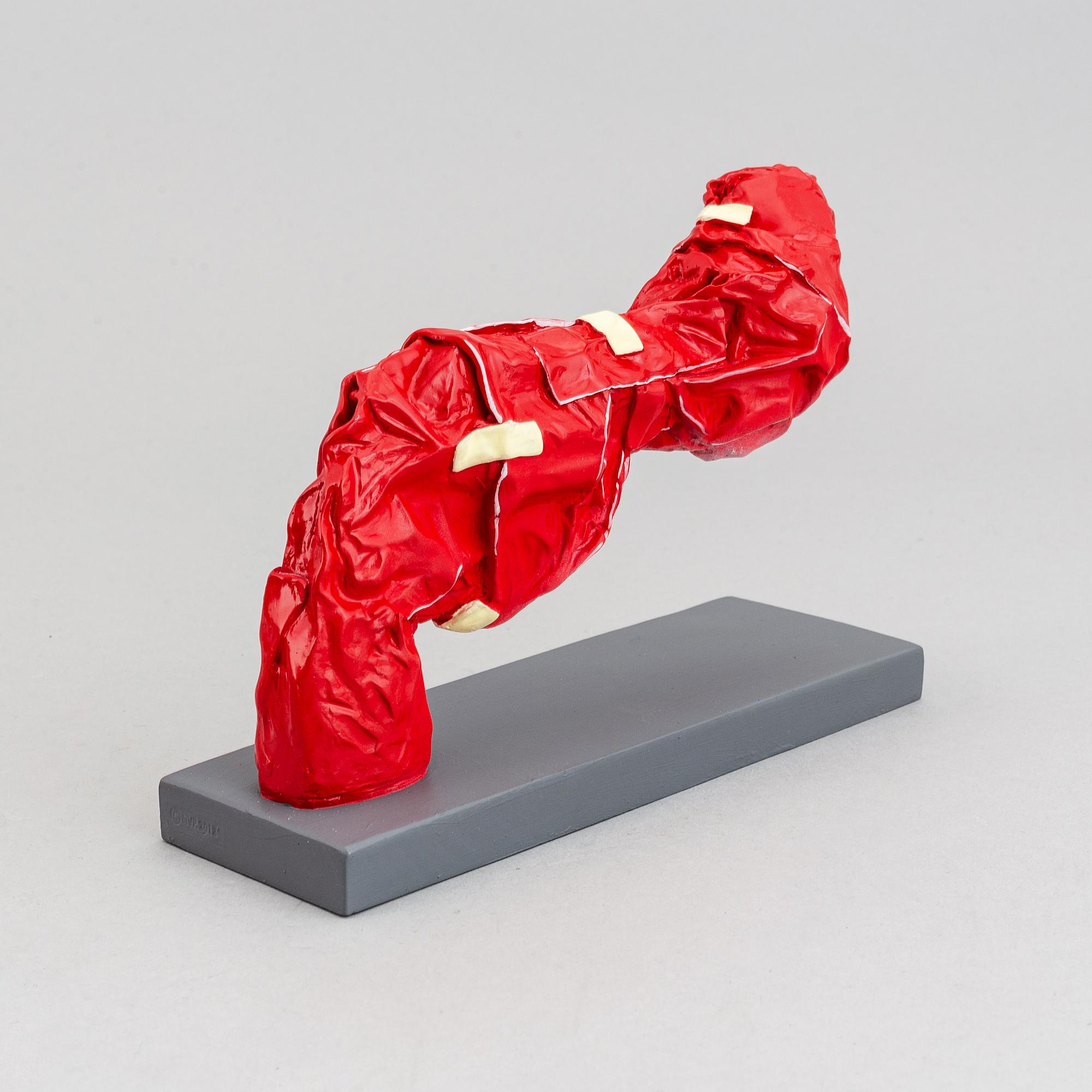 Carl-Fredrik Reuterswärd/ The Non-Violence Project Foundation, a polyresin sculpture 2017, Certificate numbered 12/30.