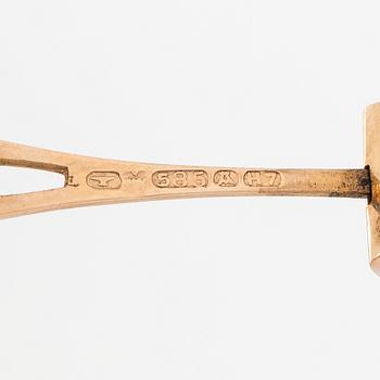 Elis Kauppi, A 14K gold necklace with a citrine. Kupittaan kulta, Turku 1961.