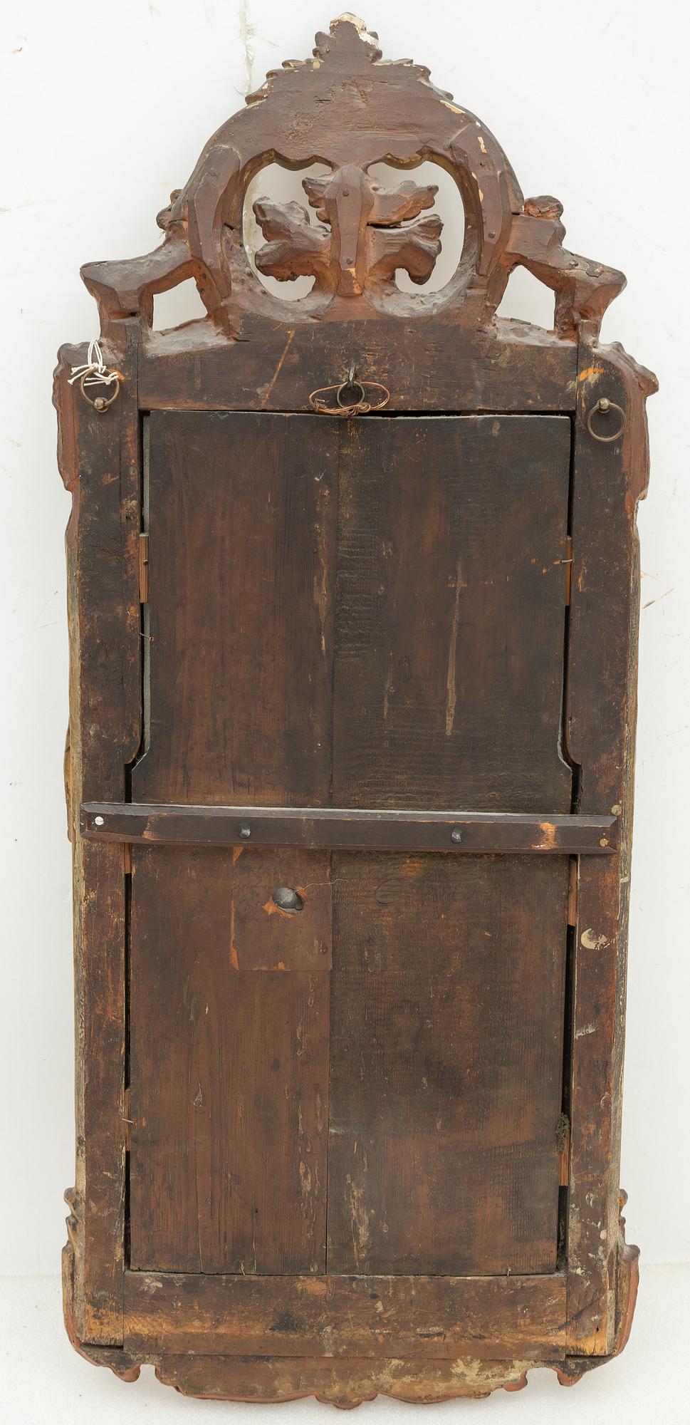 Niclas Meunier, Spegel, av Nils Meunier (mästare i Stockholm 1754-97, kunglig hovspegelmakare 1769). Rokoko.