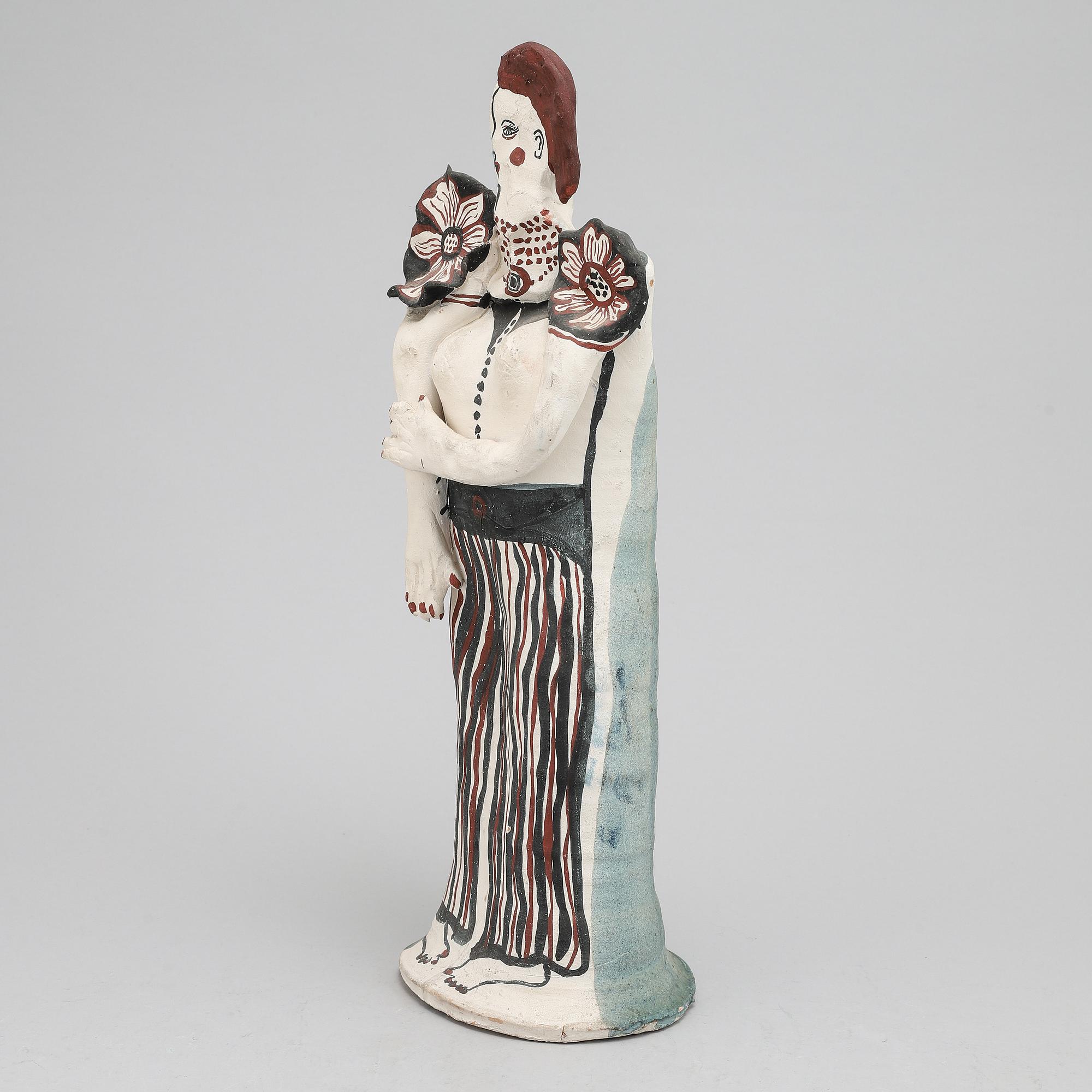 Ulrica Hydman-Vallien, skulptur, lergods, signerad.