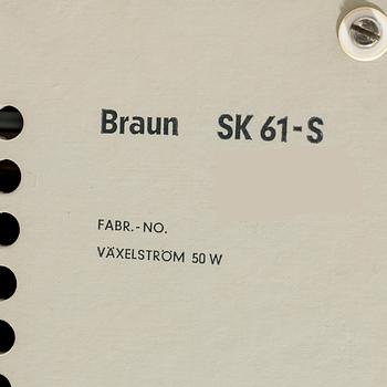 Dieter Rams & Hans Gugelot, radiogrammofon, SK 61 S, Braun.