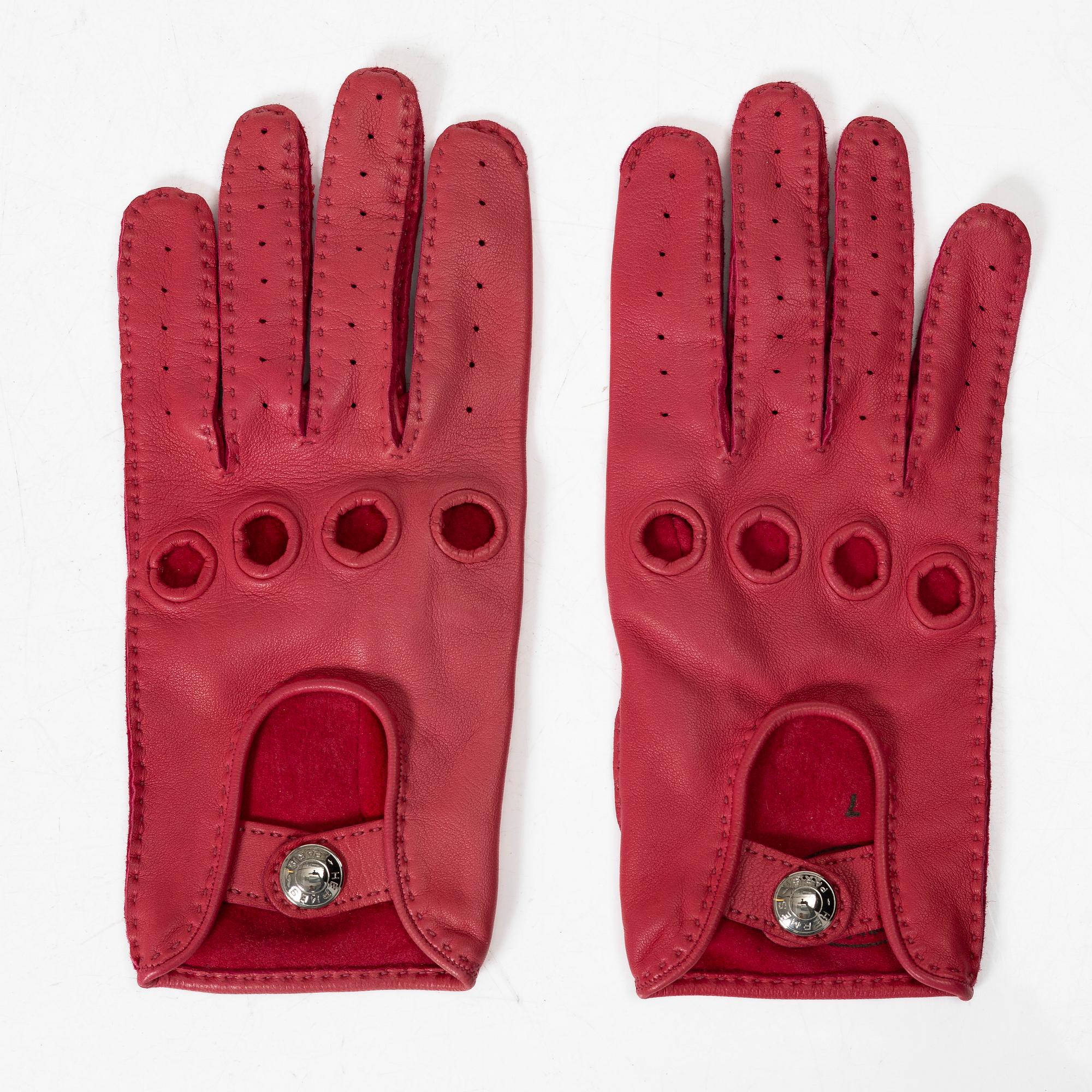 Hermès, Gloves, Size 7.