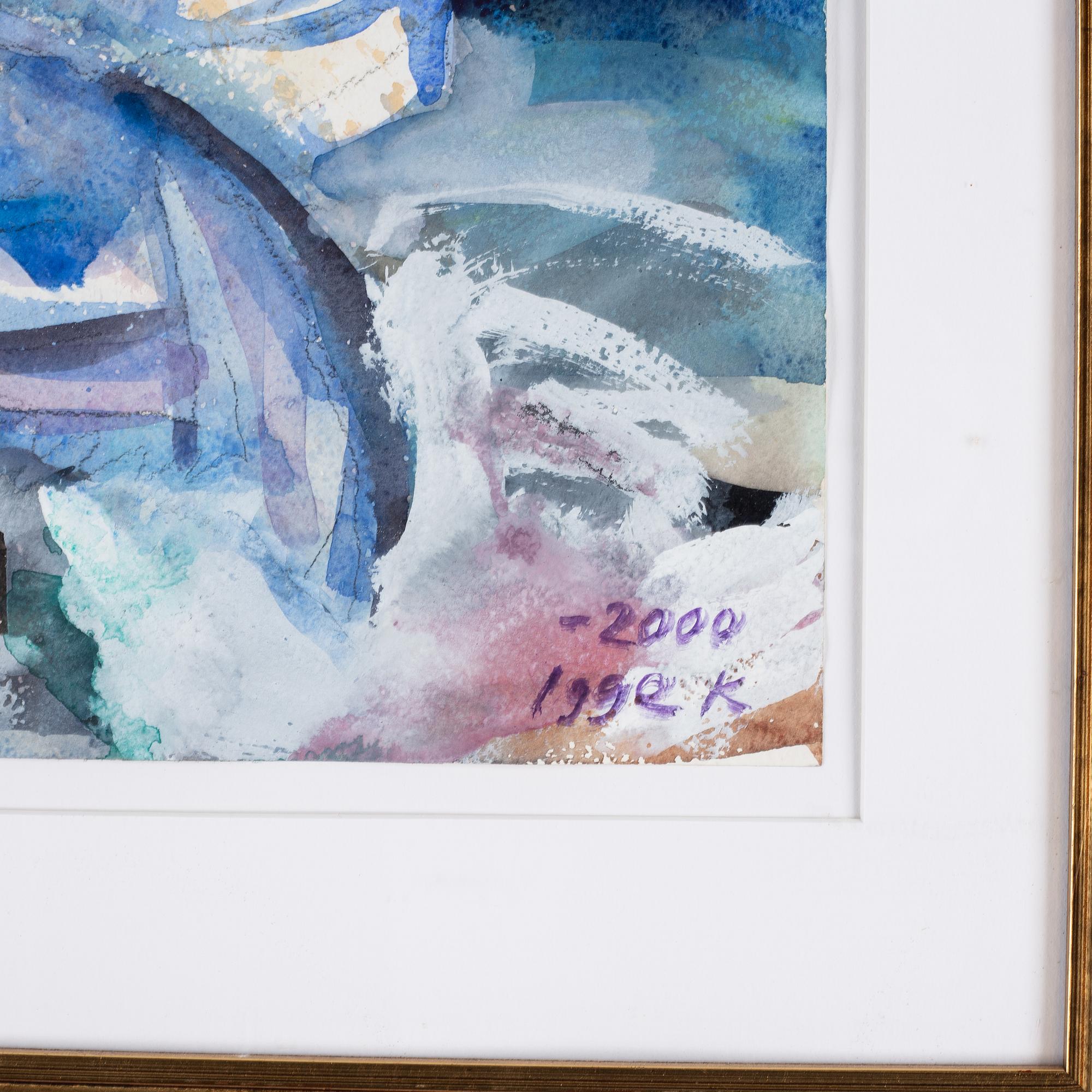 Igge Karlsson, watercolour, signed and dated 2000.