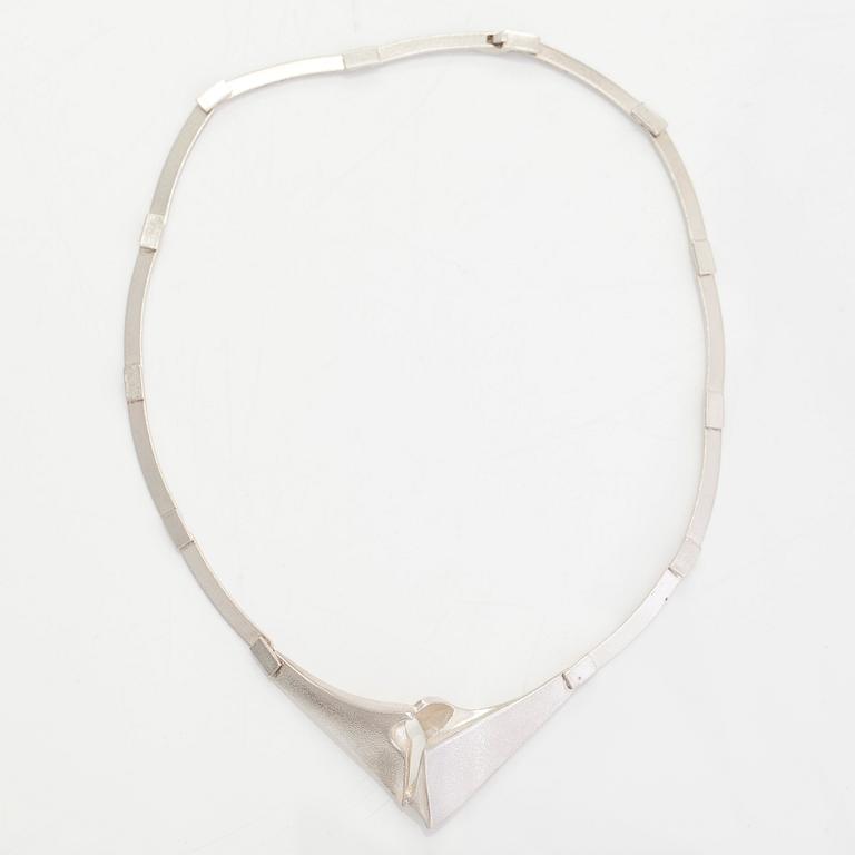 Björn Weckström, a sterling silver necklace, 'Hesperia',  Lapponia 1989.