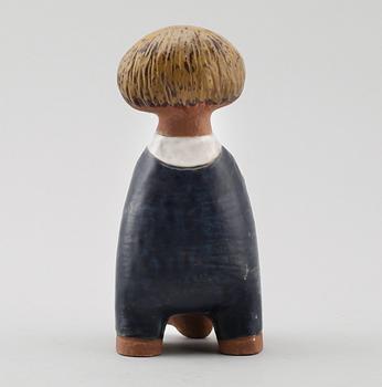 FIGUR, stengods, "Pelle", Lisa Larson, Gustavsberg.