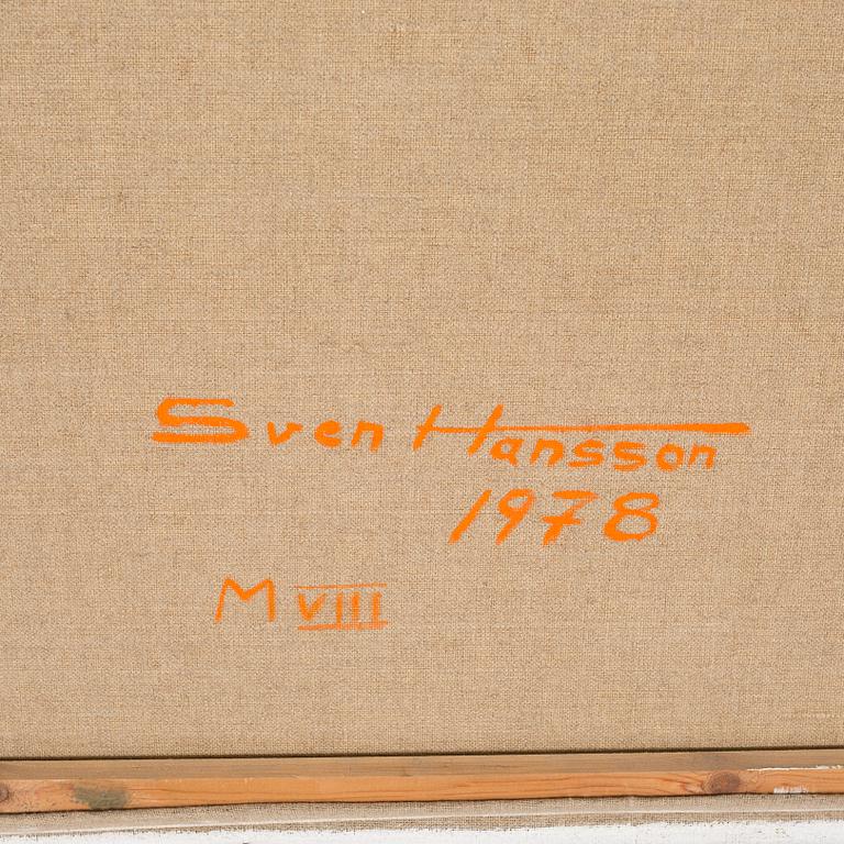 SVEN HANSSON, olja på duk, signerad och daterad á tergo Sven Hansson 1978.