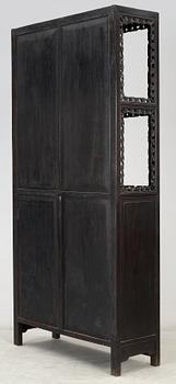 A Chinese hardwood cabinet, early 20th Century.