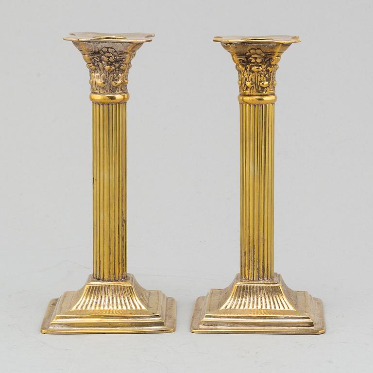 KOLONNLJUSSTAKAR, ett par, omkring år 1900.