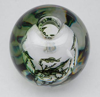 VAS, glas, Fiskgraal, Edward Hald, Orrefors.