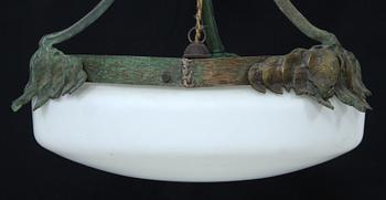 TAKLAMPA, jugend, sannolikt Böhlmarks, 1900-talets början, h 90.