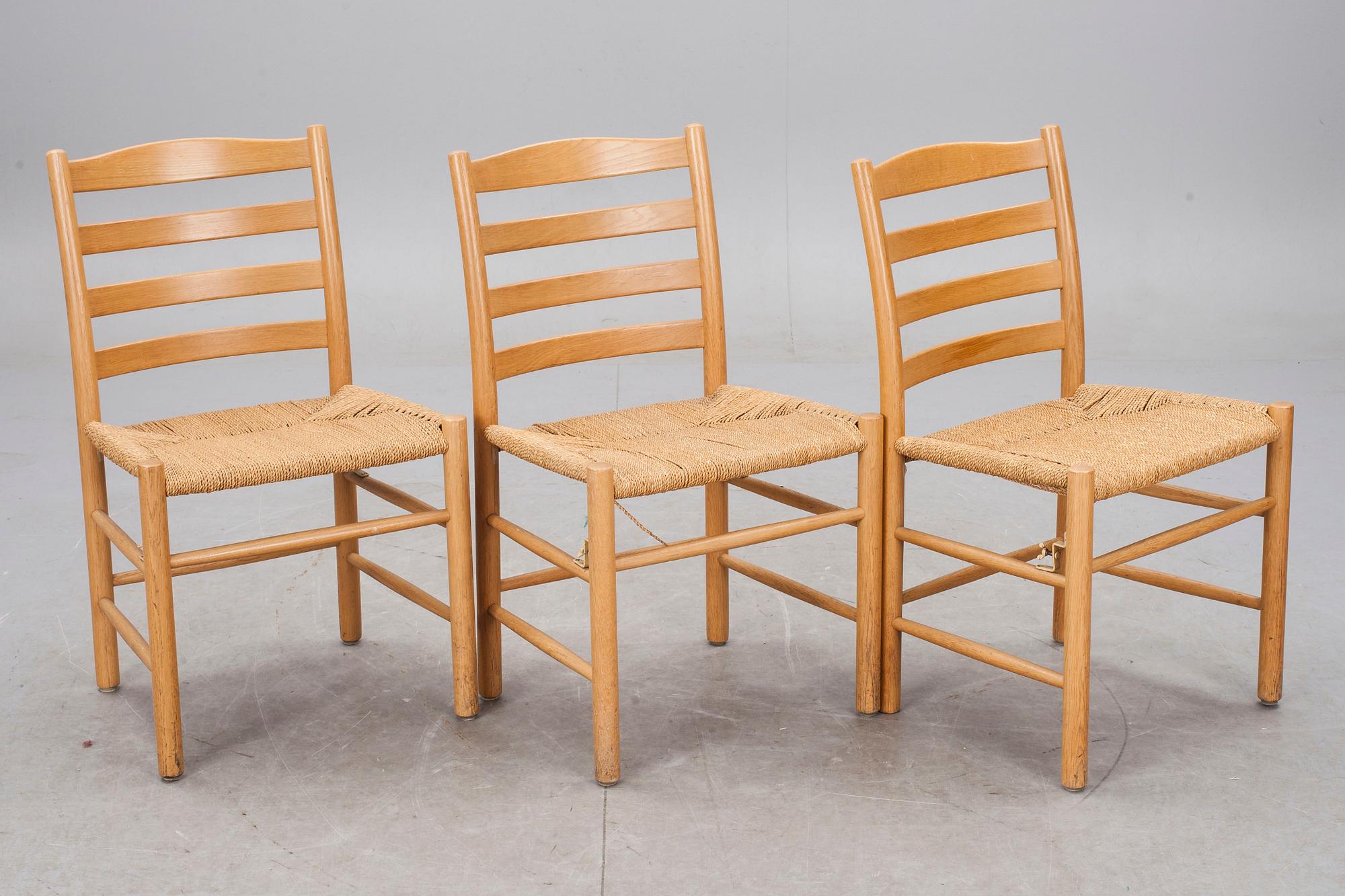 STOLAR, 6 st, "kyrkstolen", Kaare Klint, Danmark.