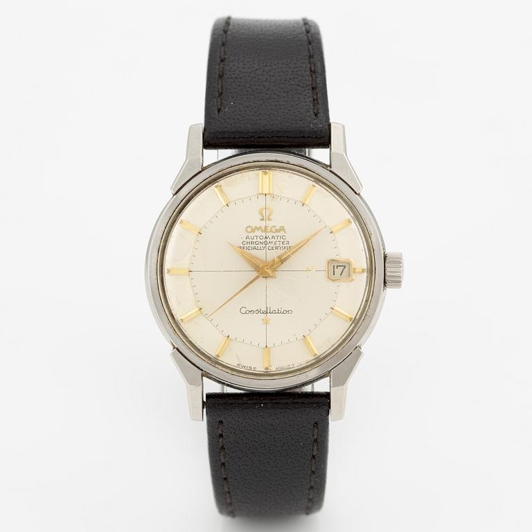 Omega, Constellation, Calendar, "Pie-Pan", wristwatch, 34 mm.