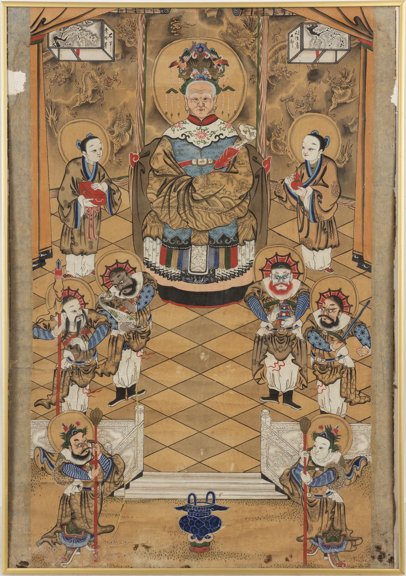 Unknown artist, water colour and ink on paper, China, 20th century.