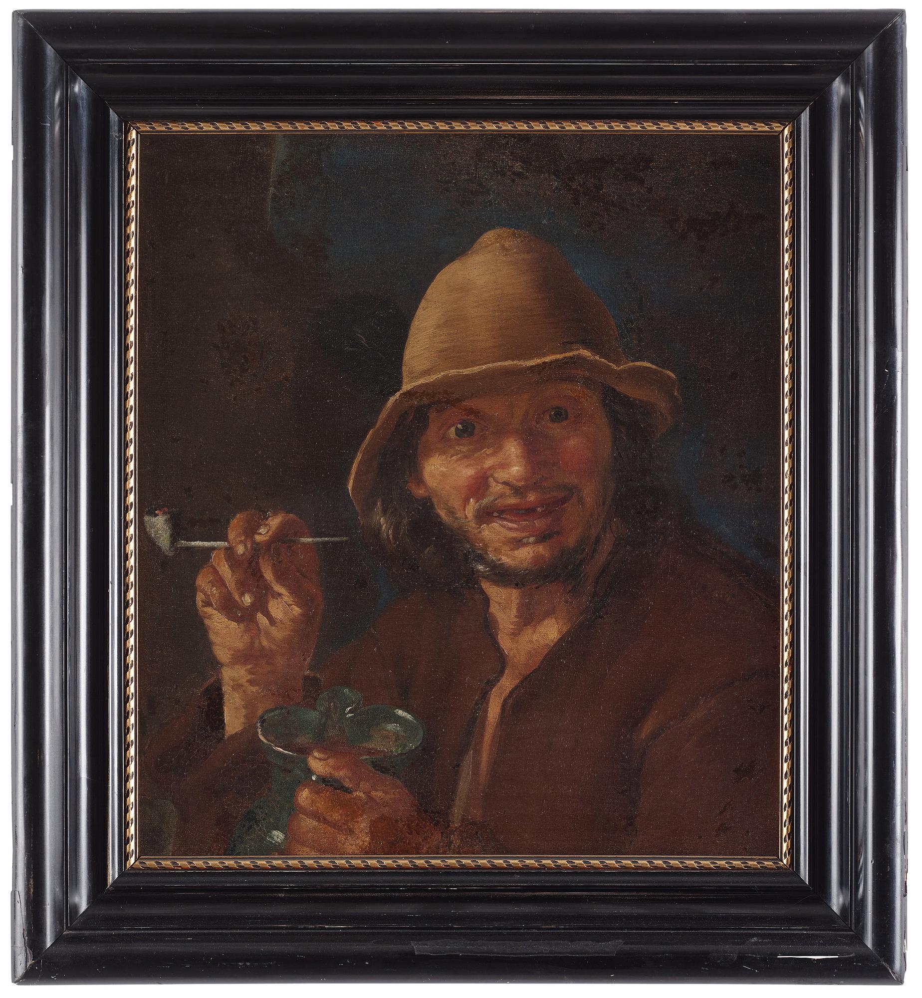 Bernhard Keilhau (Monsù Bernardo) Tillskriven, Man med kritpipa.