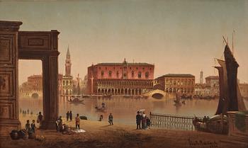 Karl Kaufmann, View over The Doge's Palace and Campanile, Venice.