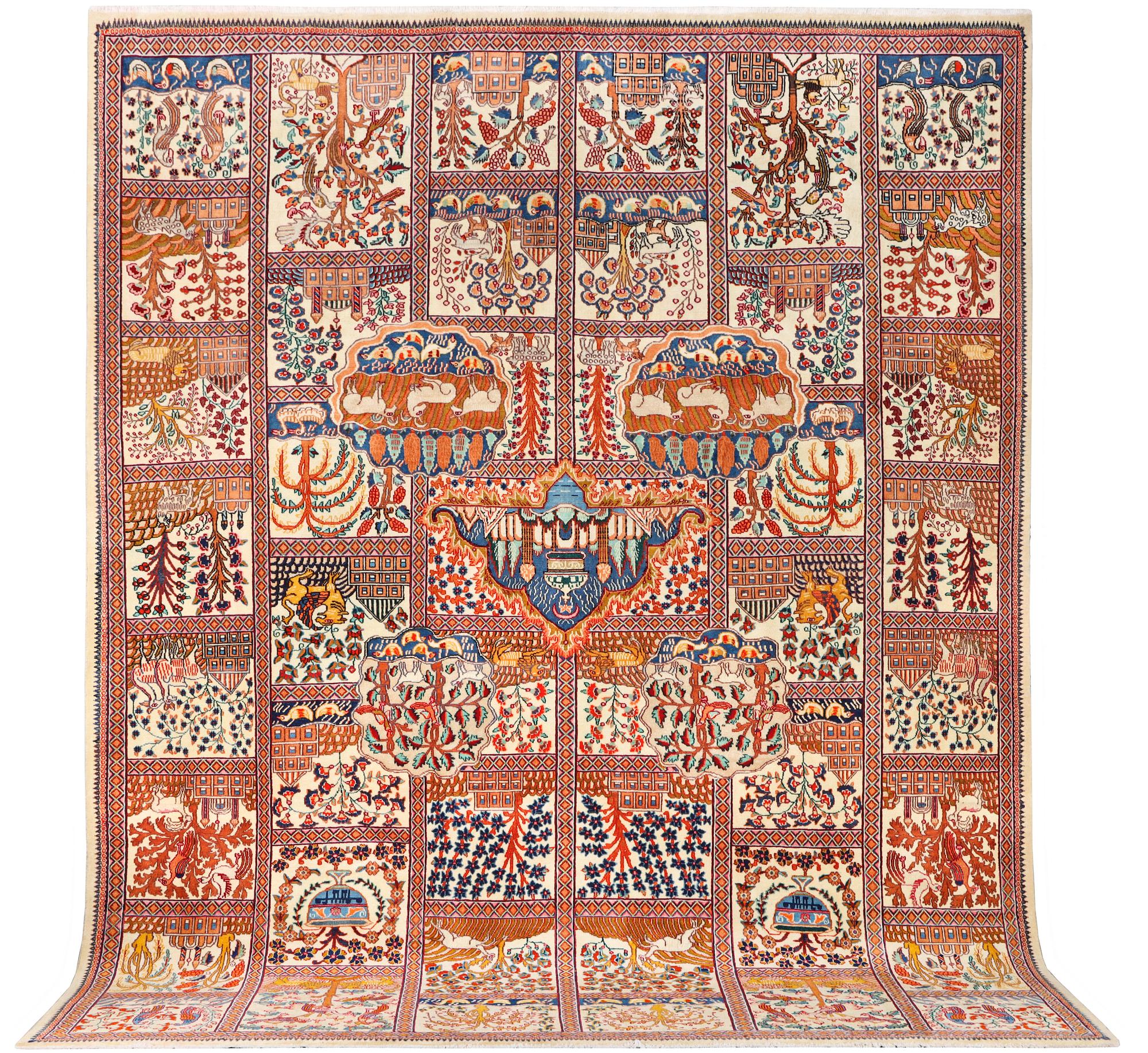 A Kashmar carpet, c. 391 x 291 cm.