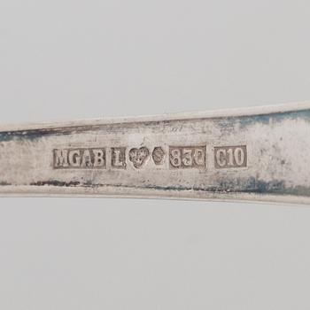 A silver cutlery set, "Disa" pattern, MGAB, Lidköping, some 1971 (106 pieces).