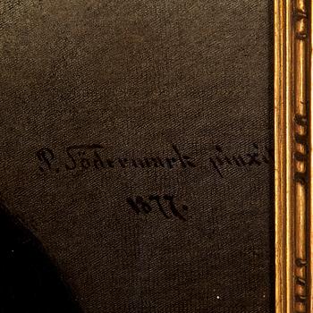 PER SÖDERMARK, efter, bemålad reproduktion.