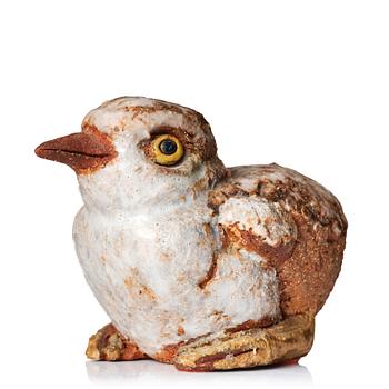 Tyra Lundgren, a stoneware sculpture of a bird, Sweden probably 1960's.