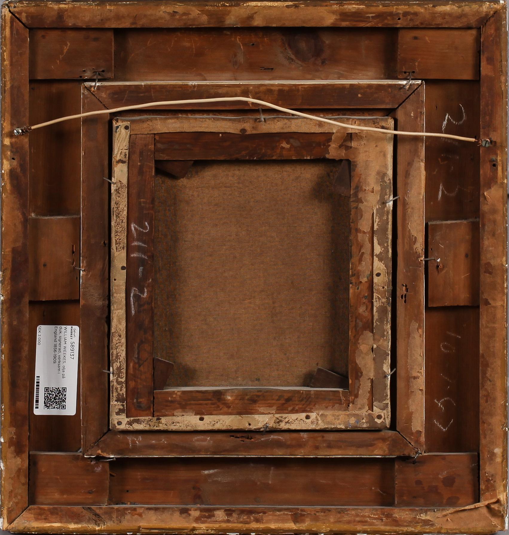 WILLIAM WEEKES, olja på duk, signerad, verksam i England 1856-1909.