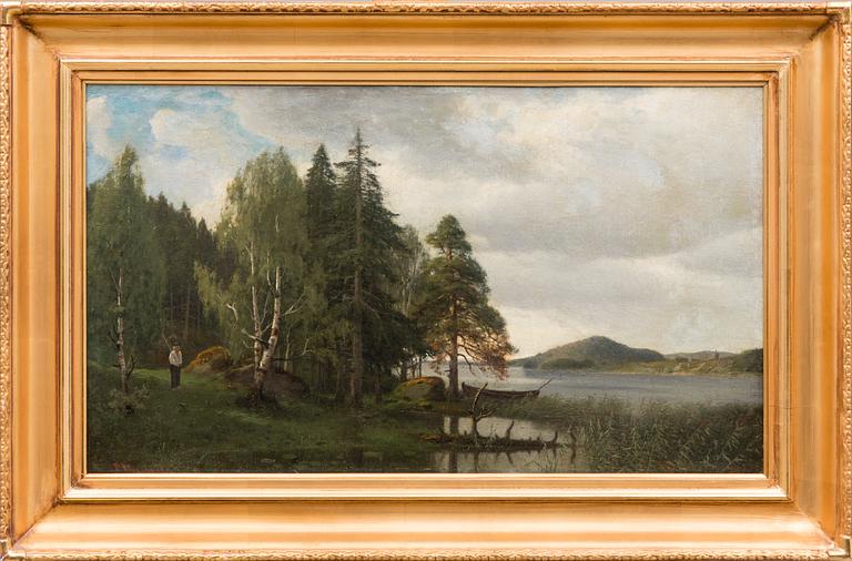 FRIDOLF WEURLANDER, öljy kankaalle, signeerattu.