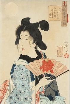 Tsukioka Yoshitoshi och Utagawa Kunisada, Kvinnoporträtt.
