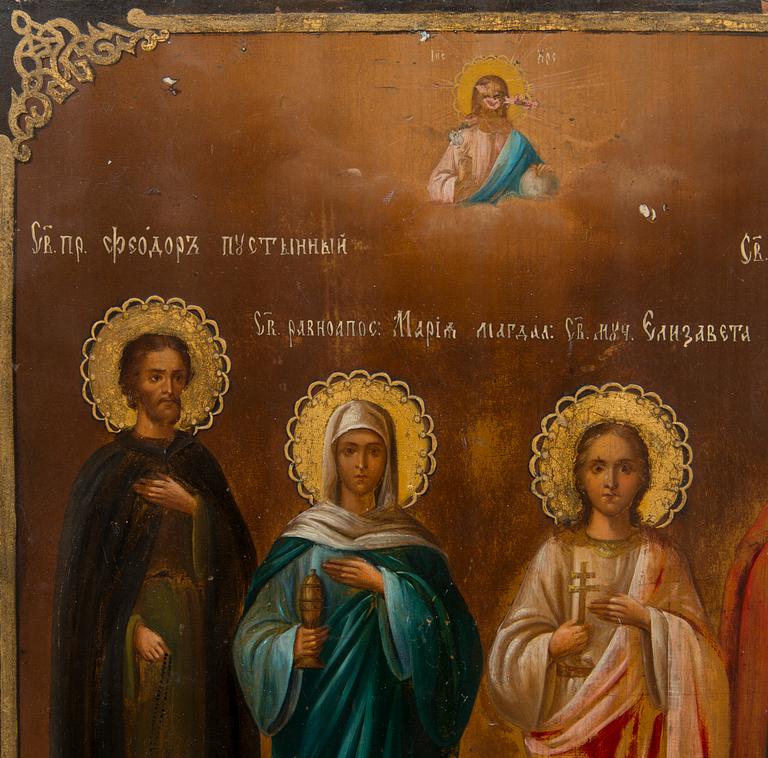 A Russian icon from the latter half of the 19th century.