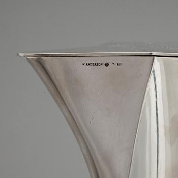 KANNA, silver K ANDERSSON, Stockholm 1907.  Total vikt 1472 gr.