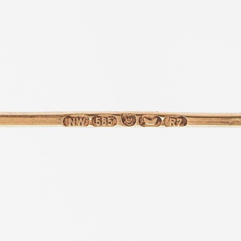 A 14K gold necklace. Westerback, Helsinki 1970.