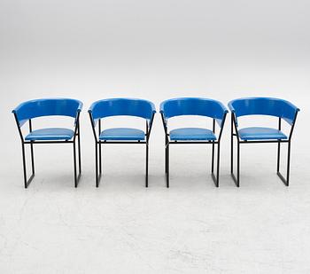 Lasse Pettersson & Lennart Notman, four armchairs, Swedese Vaggeryd, 1970s-80s.