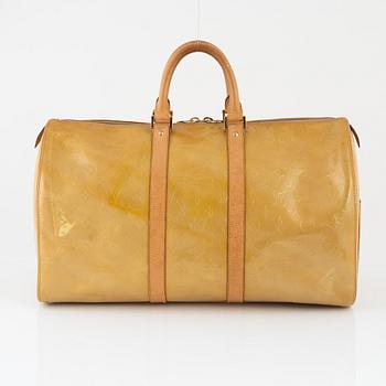 Louis Vuitton, weekend bag, "Vernis Keepall 45".