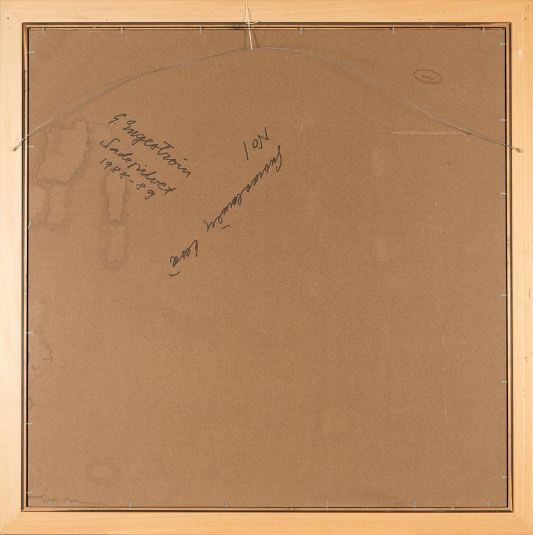 Georg Engeström, olja på pannå, signerad.