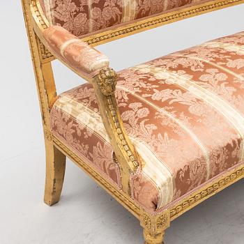 A late Gustvian style sofa, 19th Century.