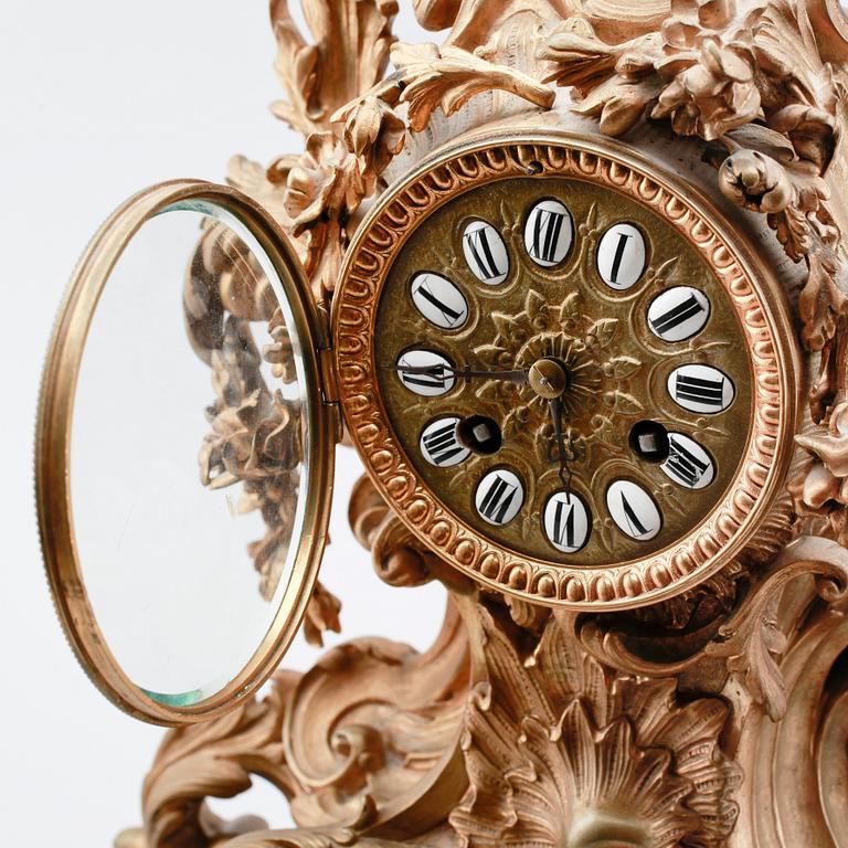 BORDSPENDYL, brons, Frankrike, 1800-talets mitt.