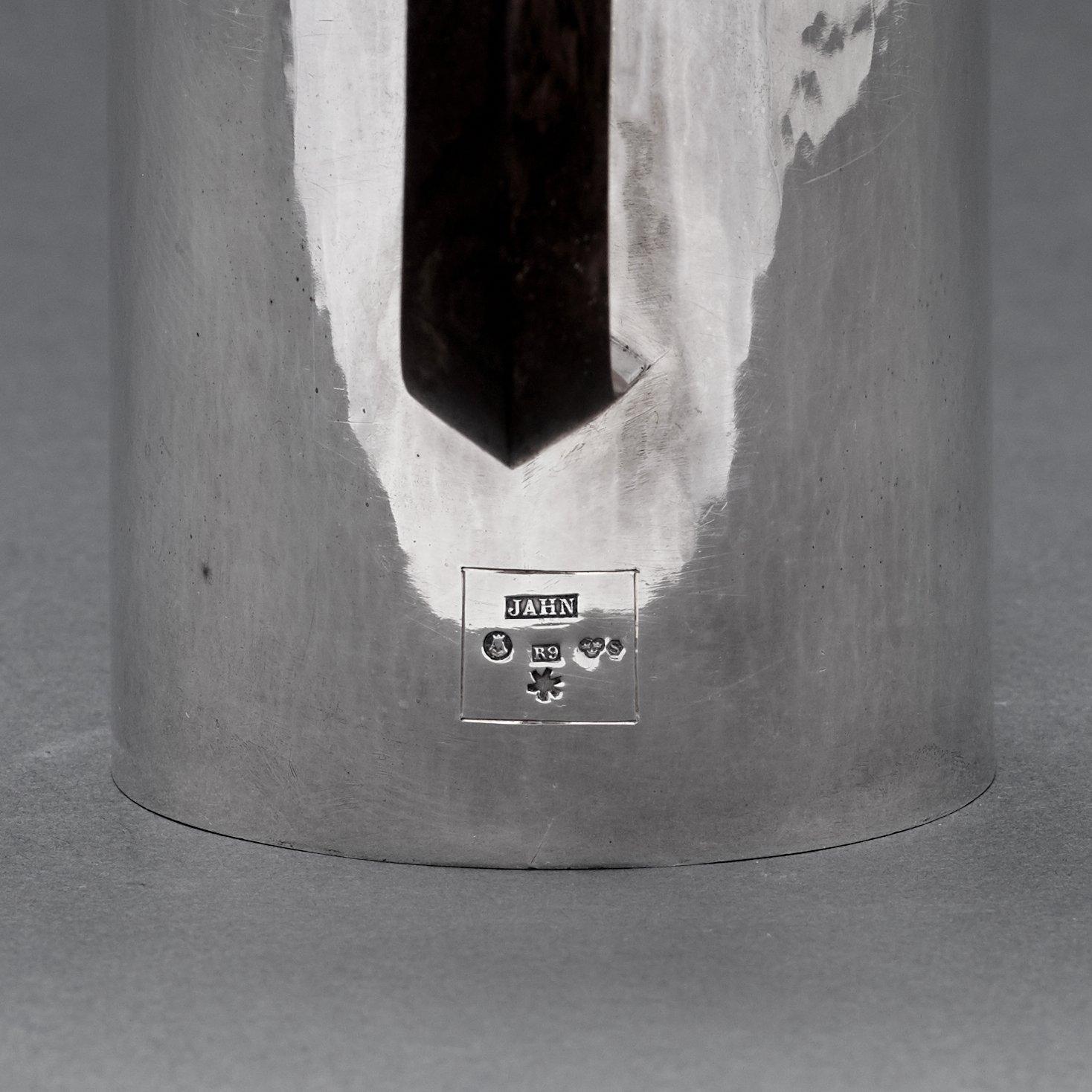 Carl G. Jahnsson, a sterling coffee pot, Stockholm 1967.