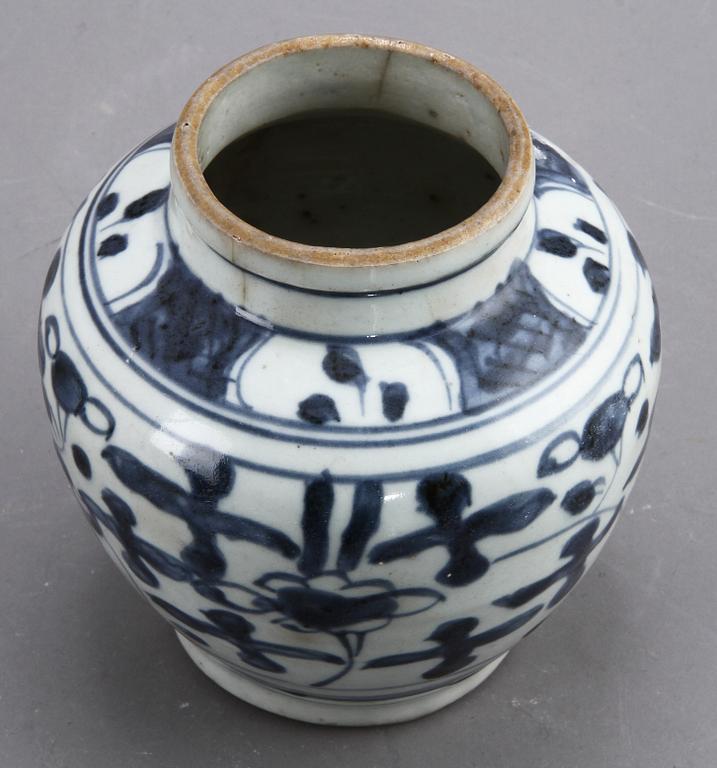 KRUKA, porslin, Kina, transition, 1600-tal.