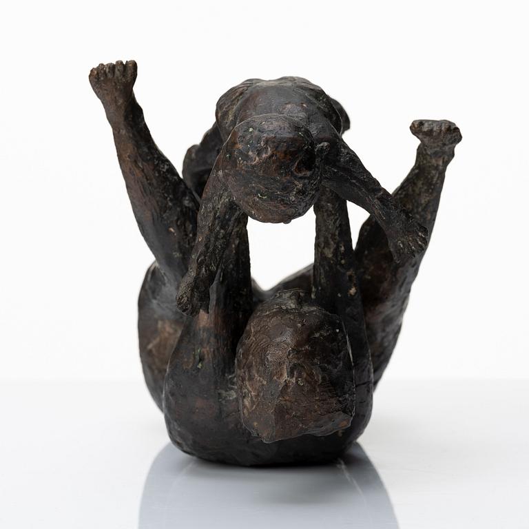 Erik Höglund, a bronze sculpture of a mother and child, Sweden 1956, signed and dated.