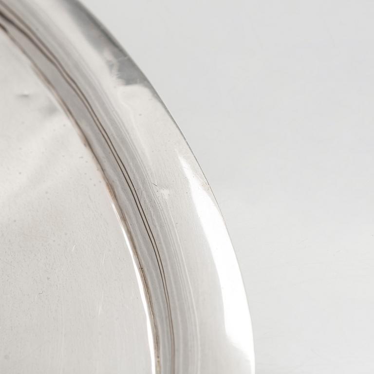 A 4-piece Mexican sterling silver tea set, mid-20th century.