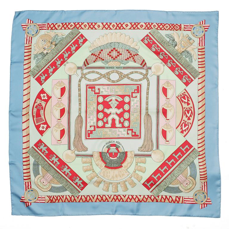 HERMÈS, scarf, "Huaca Piru".