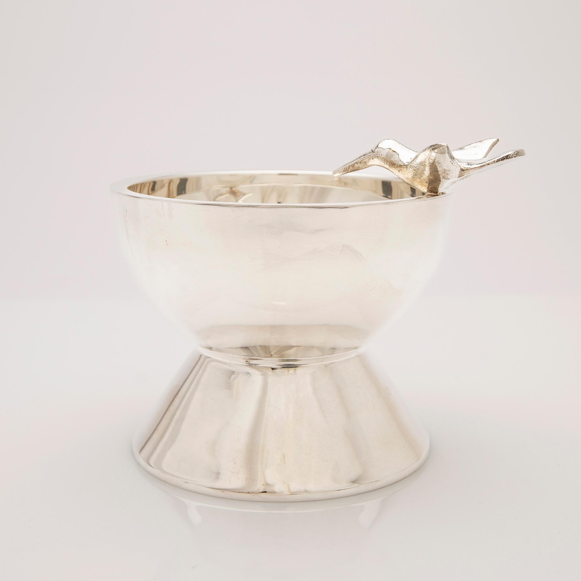Bowl, sterling silver, Mexico.