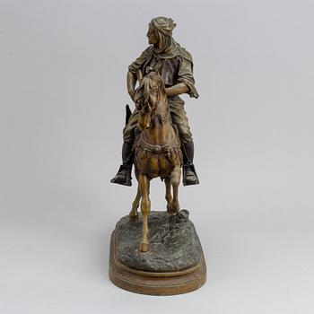 Émile Guillemin, after. Sculpture, zinc, signed in cast.