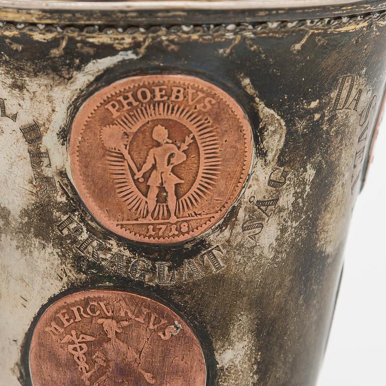 Pikari, kuparikolikoilla, leimaamaton, Ruotsi 1730-luku.